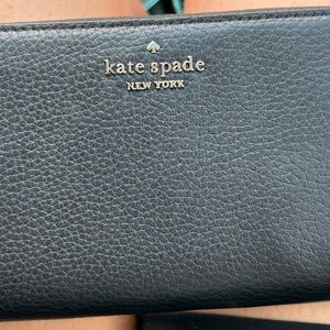 Kate Spade Black Textured Wallet